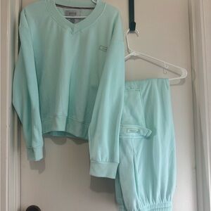 NWOT Hunter Loungewear Sleepwear V-neck Cargo pants Set